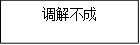 调解不成
