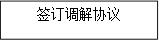 签订调解协议